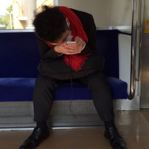 W pociągu w Japonii, fot. Beata Pawlikowska