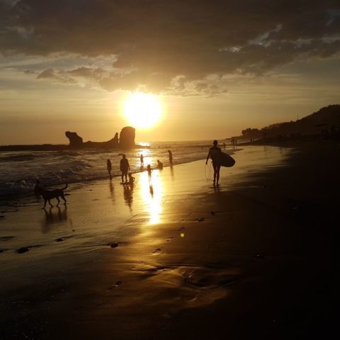 Plaża w El Tunco,  fot. Beata Pawlikowska