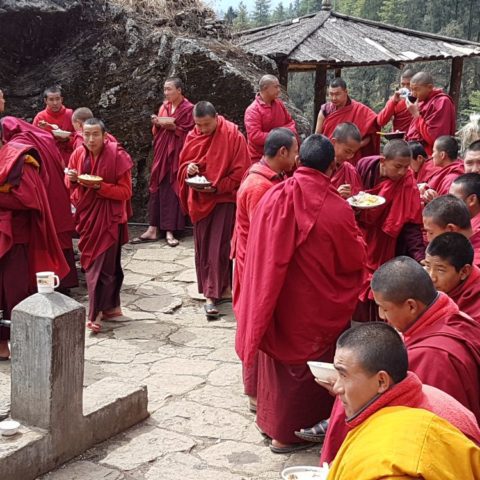 W klasztorze w górach Bhutanu, fot. Beata Pawlikowska