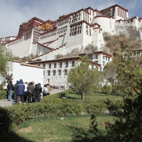 Pałac Potala w stolicy Tybetu, Lhasie.