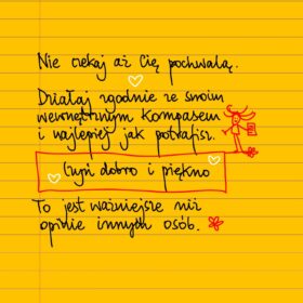 Nie czekaj aż cię pochwalą 20250930_184722